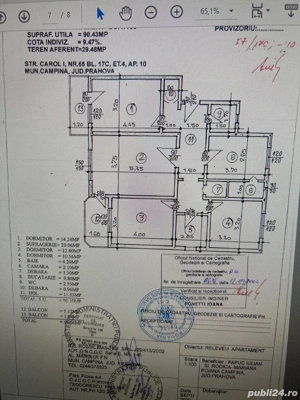 Vând apartament cu 4 camere 