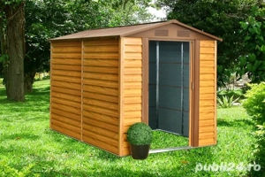  Magazie de gradina depozitare XL HW608 - 195 x 236 x 209 cm maro