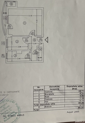 Apartament cu o cameră de vânzare rond Alba Iulia sector 3