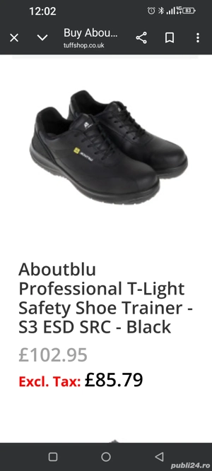 Nr 40 ABOUTBLU pantofi de lucru S3 