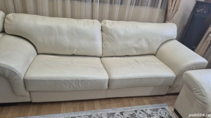 Set canapea piele ecologica