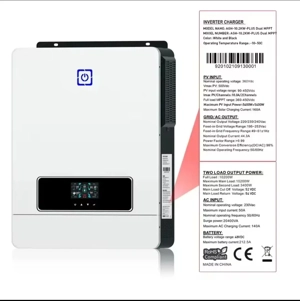 Invertor invertor Hibrid 10.2 KW 48 V cu 2 MPPT cu ongrid offgrid 