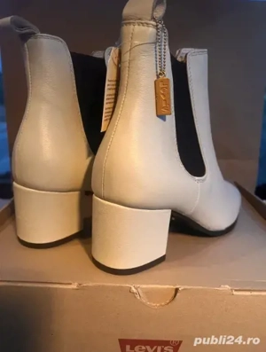 Botine cu toc Levis  - imagine 2