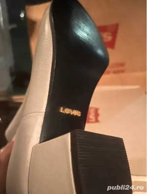 Botine cu toc Levis  - imagine 4