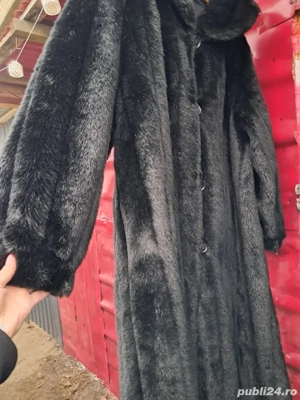 Palton lung de blană naturală de nurca
