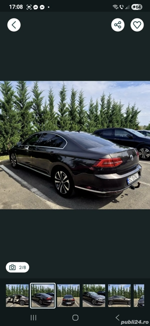 Passat B8 Highline , full led , piele crem , km reali ( 10.500   - preț fix ) - imagine 2