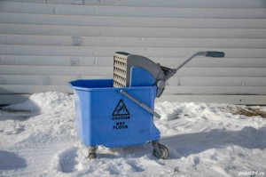 Găleată Profesională de Curățenie cu Storcător și Roți   25L   Albastru   SH