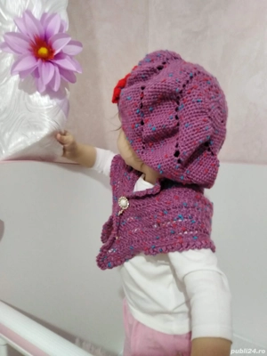 Set croșetat - fetițe,  3-5 ani