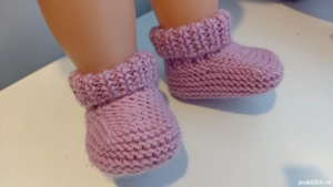 Botoșei împletiți - bebe, 0-3 luni