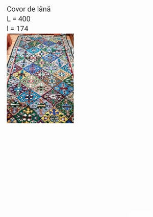 Covor lana 100% din zona Argesului