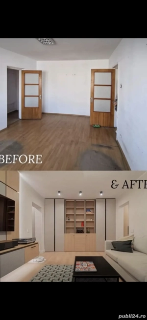 Renovări, lucrări de finisaje.