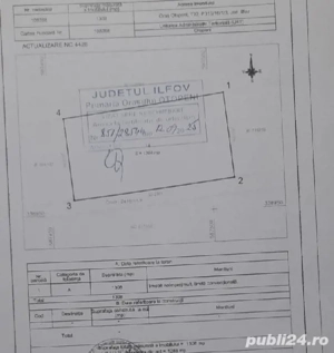 Otopeni, Teren 1300 mp, Deschidere 20 m