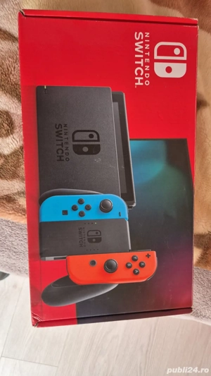 Consola Nintendo Switch V2 cu JOY-CONS Red Blue Second-Hand SH - imagine 3