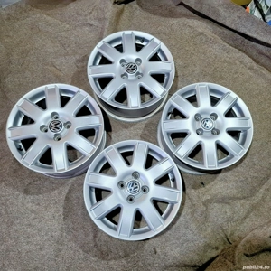 Vând set roți aluminiu R15 VW 4x100 - Polo Up! Polo 4 Citigo Mii - imagine 3