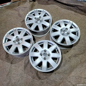 Vând set roți aluminiu R15 VW 4x100 - Polo Up! Polo 4 Citigo Mii - imagine 2