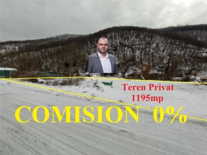 Ciclova, Teren Intravilan cu nr de Casa, 1195mp, La Sosea, ZERO COMISION