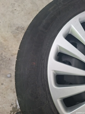 Vand set 4 roti fiat 500 originale cu capace - imagine 5