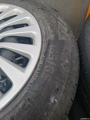 Vand set 4 roti fiat 500 originale cu capace - imagine 6