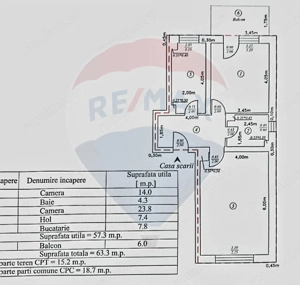 Apartament cu 2 camere de vânzare în zona 1 Mai - imagine 4