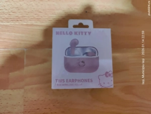 Căști pentru copii OTL Technologies - Hello Kitty, TWS, roz alb,(Super Ofertă).