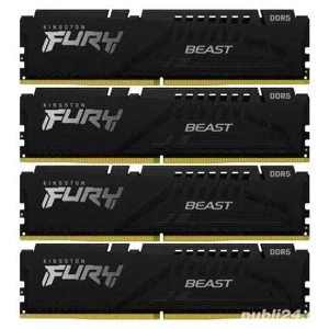 Memorie Ram PC KF552C40BBK2-64 2 x 64GB DDR5-5200MTS CL40 DIMM FURY BEAST 128 Giga