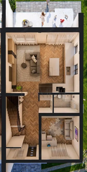 Duplex spatios - Cartier Plopi - toate utilitatile - imagine 6