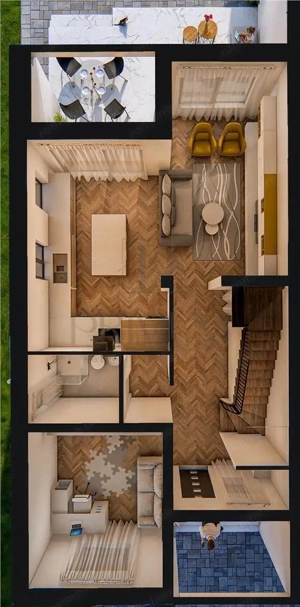 Duplex spatios - Cartier Plopi - toate utilitatile - imagine 5