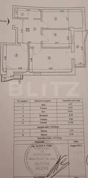 Apartament 3 camere, 67.67 mp, zona Galata - imagine 11