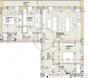 Apartament 4 camere, bloc nou, 2 bai, 93,64 suprafata utila, ZONA LIBERTATII - imagine 4