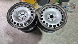  Jante R16 cu capace, originale VW - imagine 3