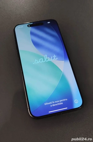 IPhone 15 Pro Max Blue Titanium 256 Gb unic utilizator stare f. buna