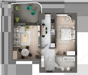 Apartament cu 2 cam | Finalizare 2026 | Direct dezvoltator | GALATA | Comision 0 - imagine 11