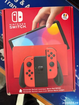 Consola Nintendo Switch OLED Mario Red Edition - imagine 5