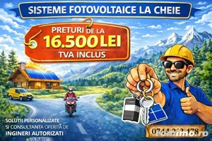 Montaj sisteme fotovoltaice complete