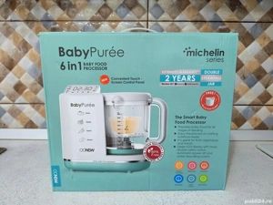 Aparat de gatit cu aburi,pricesor hrana,6 functii alb mat