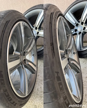 Roti / jante R19 5x112 Audi VW ET 34 concave 66.6 cauciucuri 245/40/19 - imagine 5