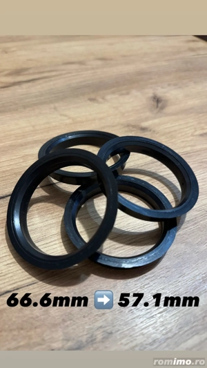 Inele de centare/ghidaj/ghidare jante 66.6 la 57.1 35 lei / set - imagine 3