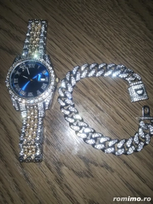 vand ceas daymond& brățară cuban 