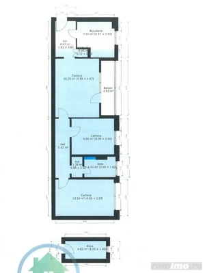 Apartament cu 3 camere, et 2, zona Gheorghe Lazăr - imagine 2
