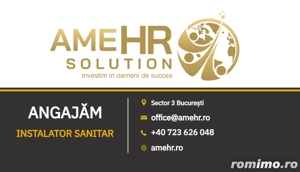 Angajăm Instalator Sanitar   Fabrică