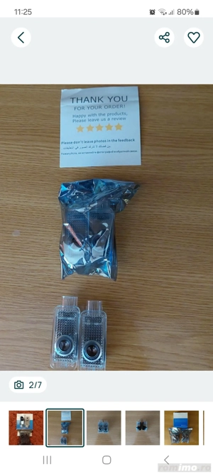 Lămpi Holograme 3D led Audi - imagine 2