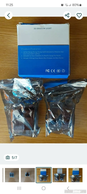 Lămpi Holograme 3D led Audi - imagine 5