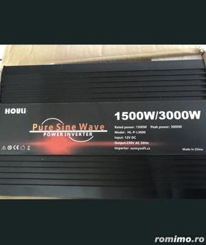 Inverter 12 V, acumulator 12 V 130 A, incarcator, declansator automat, sursa curent!!