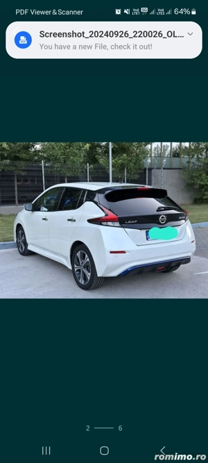 Nissan leaf  bateria mare 62 kw - imagine 4