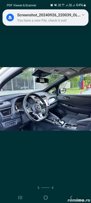 Nissan leaf  bateria mare 62 kw - imagine 3