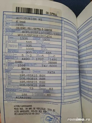 Dezmembrez Opel Vectra B Caravan – motor, cutie, caroserie - imagine 4