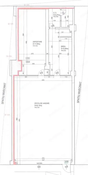 Zona Piata Rahova sp 83 mp trafic intens pietonal