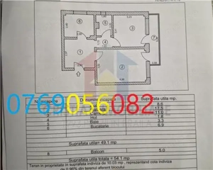 Ap 2 camere, Calarasi4 ,etaj 2, Confort 1 decomandat - 54 mp