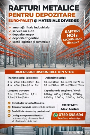 rafturi metalice pentru depozitarea  - imagine 4
