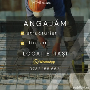 Katar Conneg angajeaza structuristi si finisori in IASI!